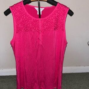 Pink Liz Claiborne sleeveless top